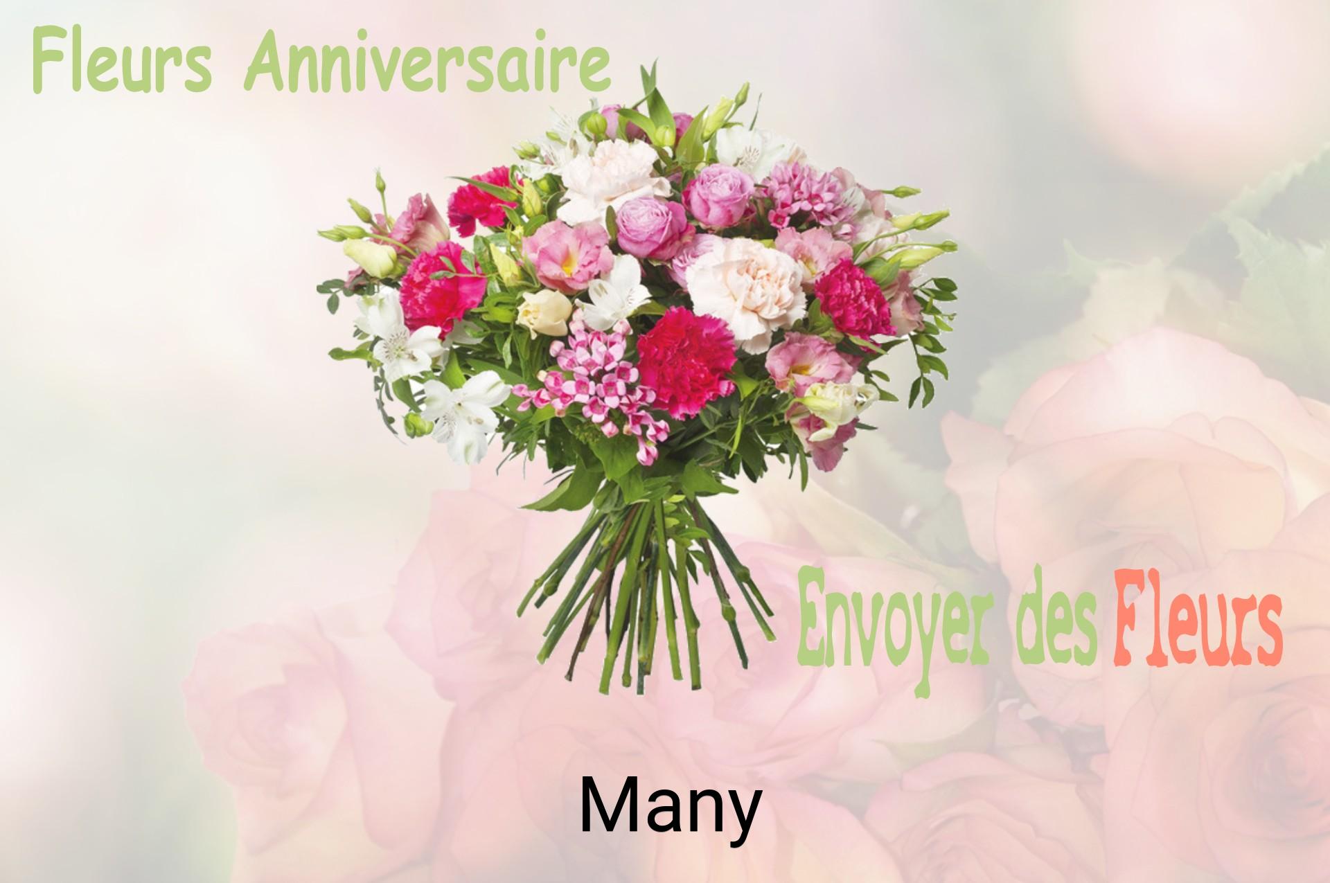 Bouquet de fleurs d’anniversaire livré à Many